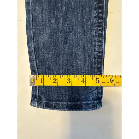 Seven7 Women's Size 6 Dark Wash Mid Rise Denim Jeans Stretch - Picture 3 of 8